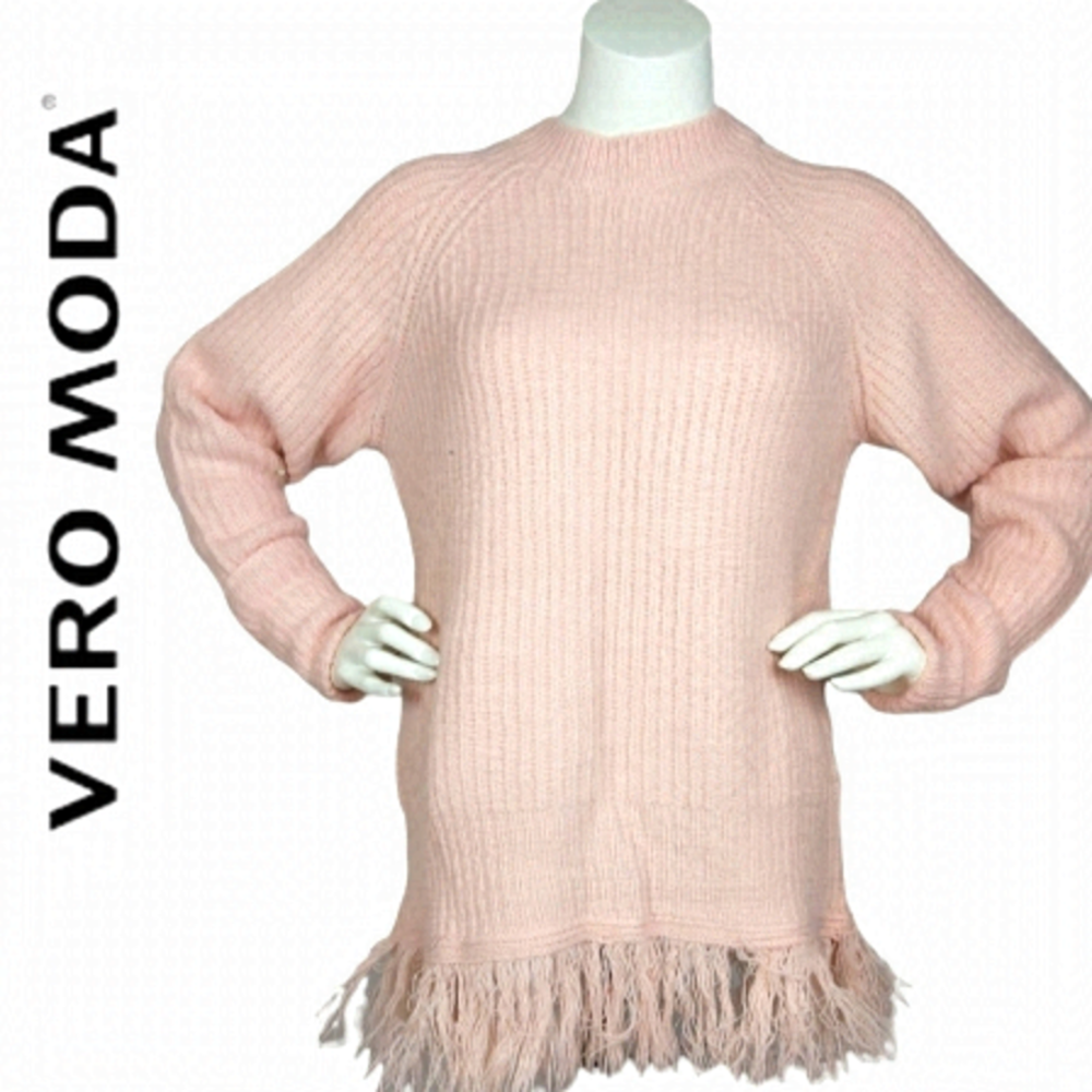 VERO Moda Pink Fridged Sweater size M